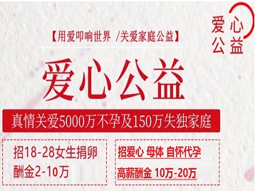 蔡甸捐卵助孕生子 爱心志愿者招募